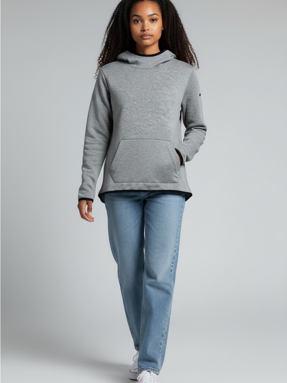 Nike Gray Women's Dri Fit Therma Hyper Hoodie